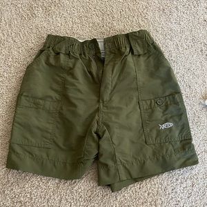 Dark Green Aftco shorts